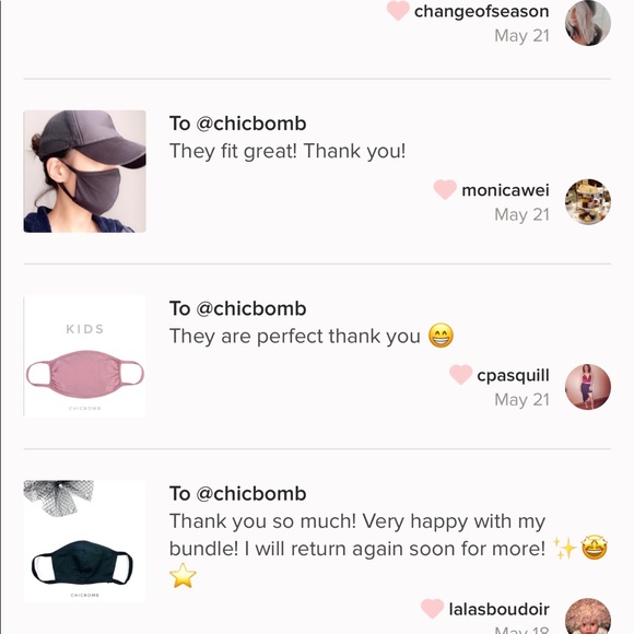 6 Assorted Ultra Soft Fashion Mask- 3 LAYER MASKS - Picture 5 of 6